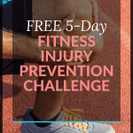 pinterest pin for fitness injury prevention challenge email course