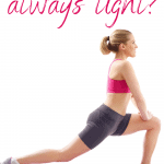 woman doing a hip flexor stretch with text overlay are your hip flexors always tight?