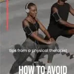 man and a woman stretching outdoors with text overlay how to avoid overstretching