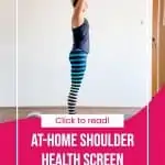 shoulder range of motion demo with text overlay at home shoulder health screen