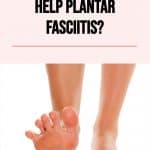 picture of a person spreading their toes with text overlay do toe separators help plantar fasciitis?