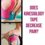 people with kinesiology tape with text overlay does kinesiology tape decrease pain?