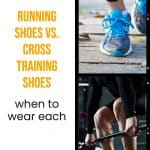 running shoes with text overlay running shoes vs. cross training shoes
