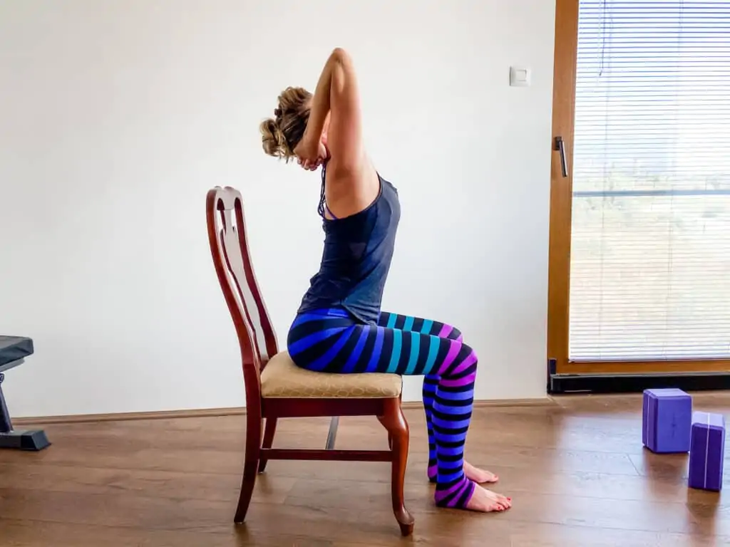 seated neck extension