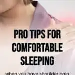 pinterest pin best sleeping positions for shoulder pain