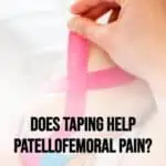 does taping work for patellofemoral pain? - pinterest pin