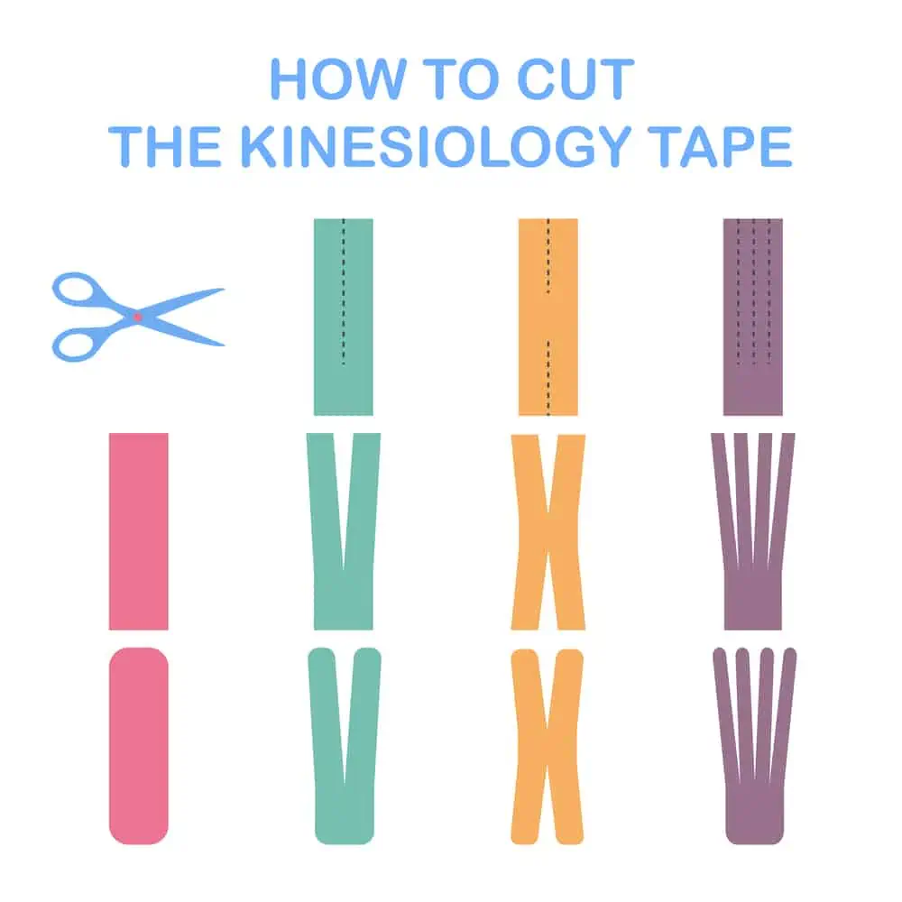kinesiology tape cuts - how to apply kinesiology tape