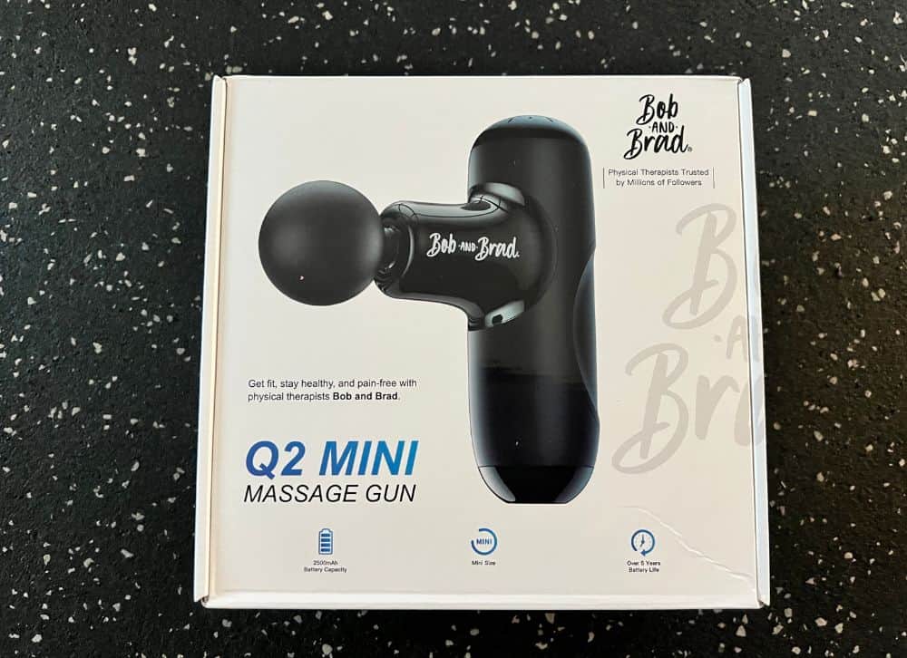 bob and brad q2 mini massage gun in box